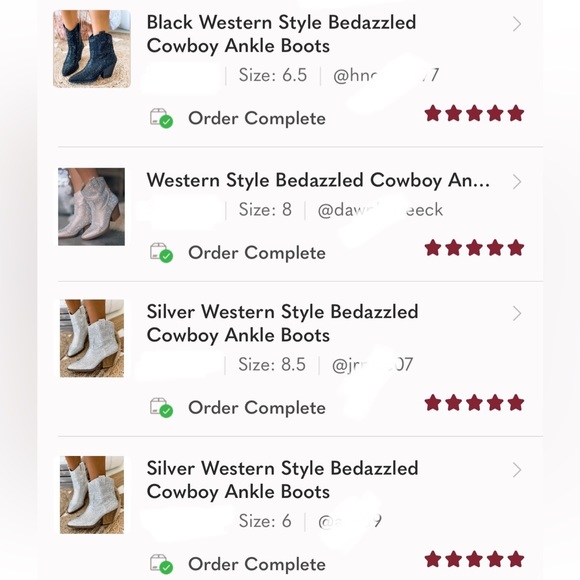 NEW Champagne Western Style Bedazzled Cowboy Ankle Boots - Picture 15 of 16